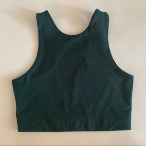 Girlfriend Collective Dylan Bra Tank Size Medium Green